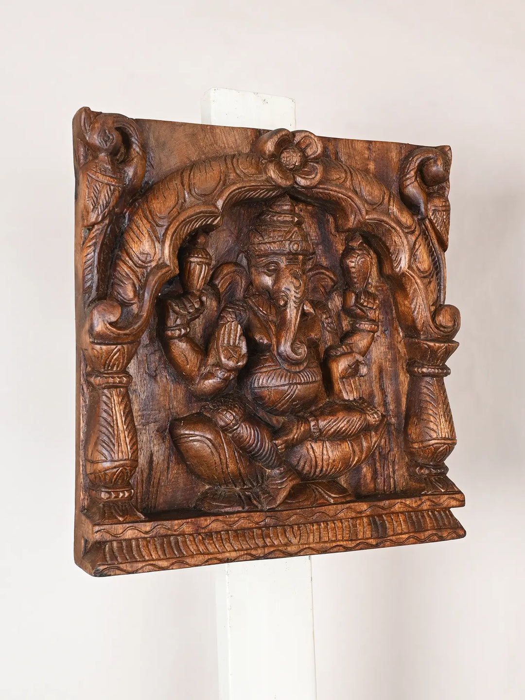 Wooden Vinayaka wall mount