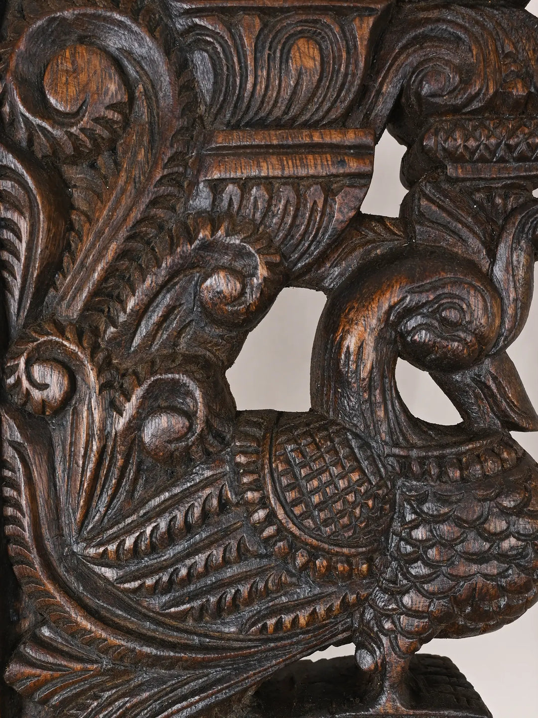 Pair Of Hand- carved Hamsa Wall Braackets 12"