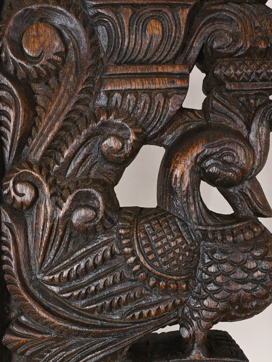 Pair Of Hand- carved Hamsa Wall Braackets 12"