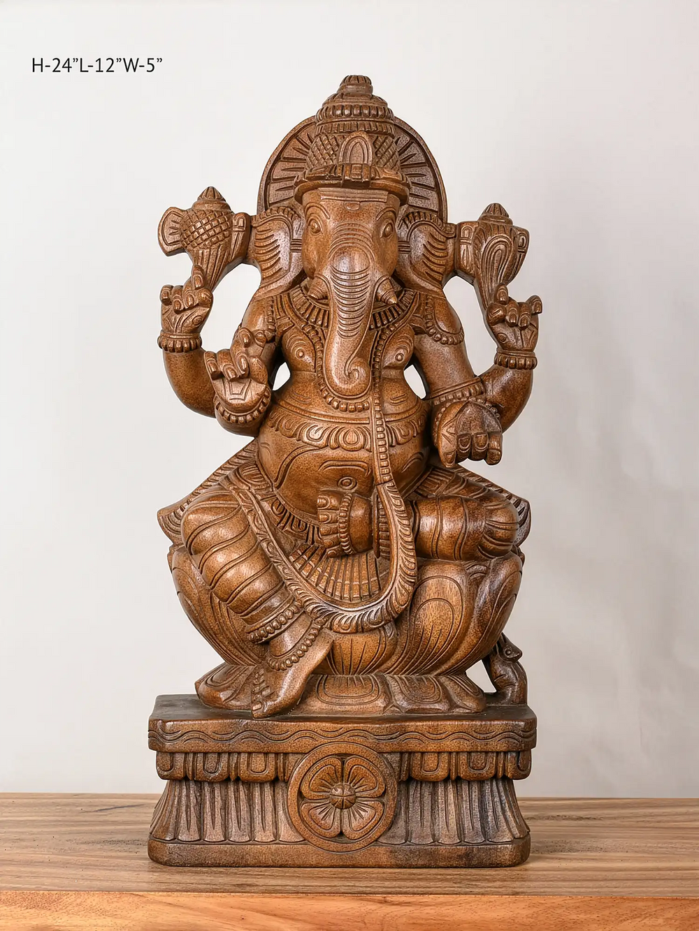 Wooden ganesh idol