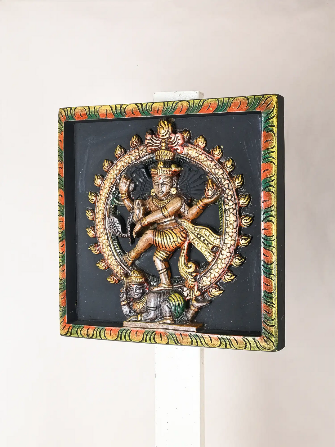 Ananda Tandava Wooden Nataraja wall mount 14"