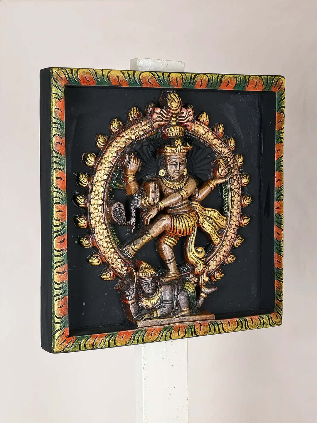 Wooden Nataraja wall mount 