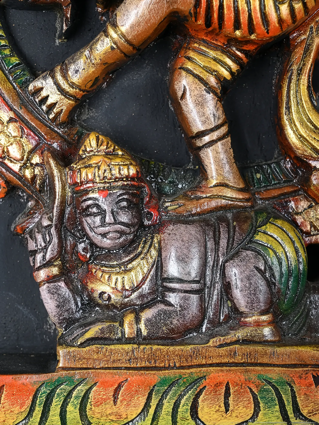 Ananda Tandava Wooden Nataraja wall mount 14"