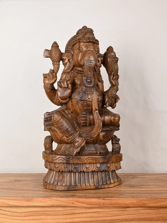 24"Elegant Handcrafted Ganesha Sculpture