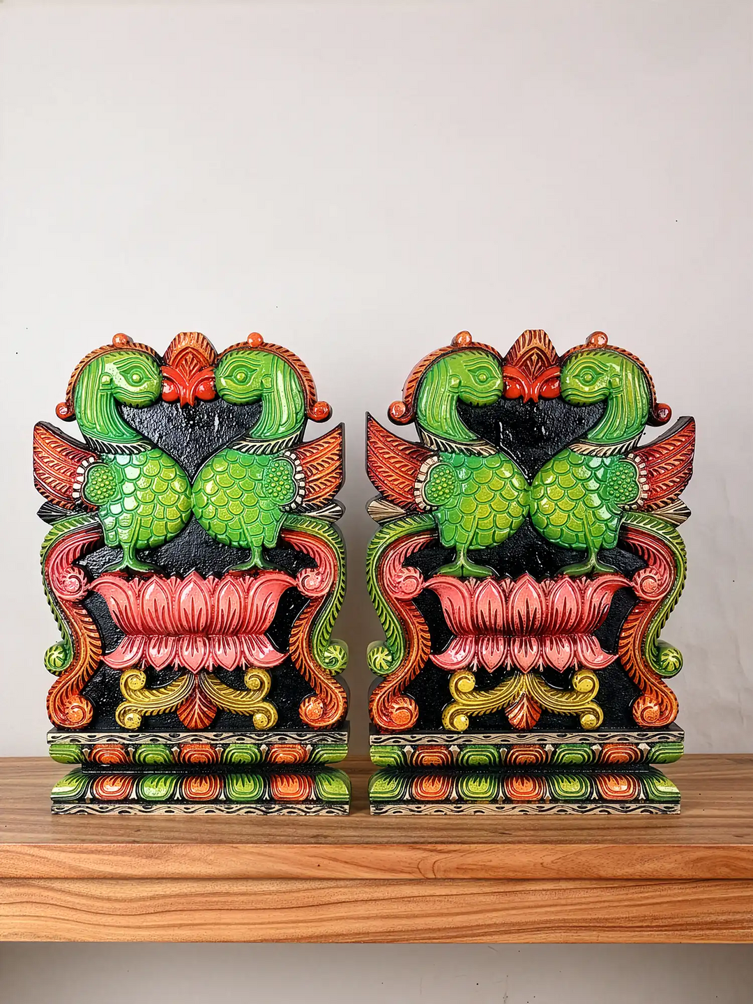 Colorful Annam Bird Wooden Wall mounts 18"