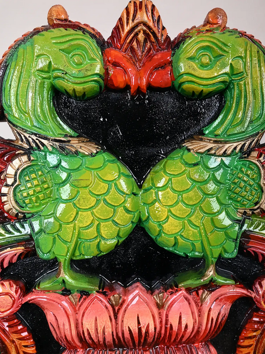 Colorful Annam Bird Wooden Wall mounts 18"