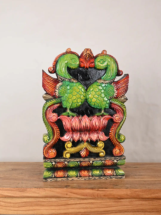 Colorful Annam Bird Wooden Wall mounts 18"