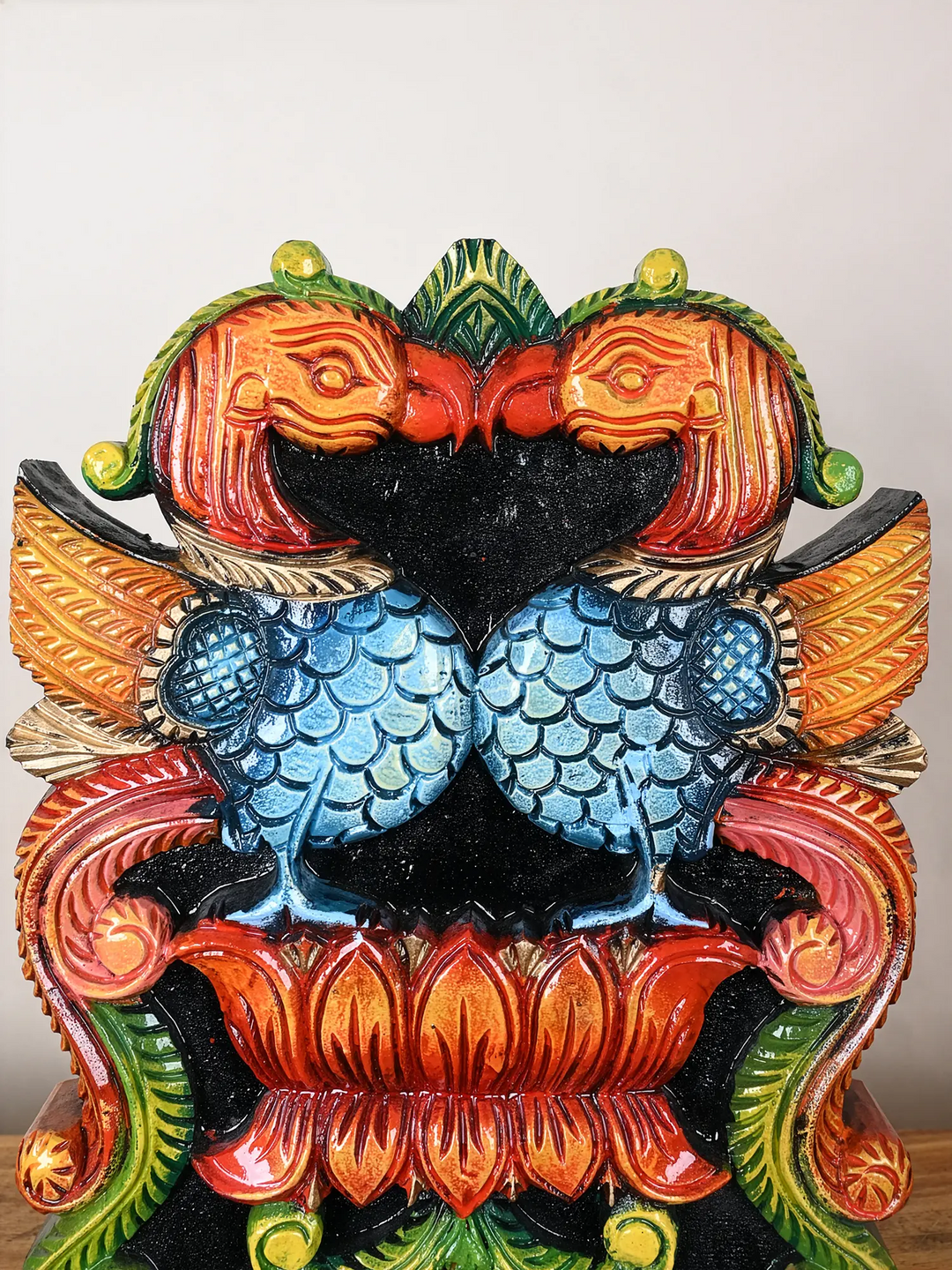 Traditional Twin Annam Wooden Brackets 18"