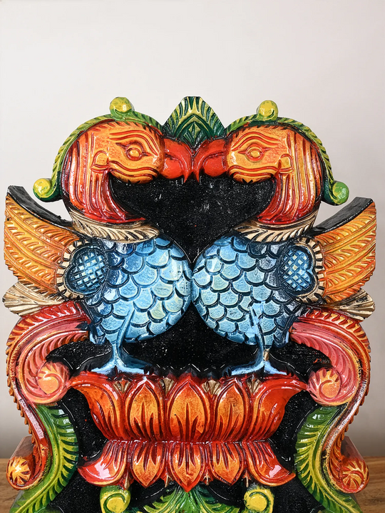 Traditional Twin Annam Wooden Brackets 18"