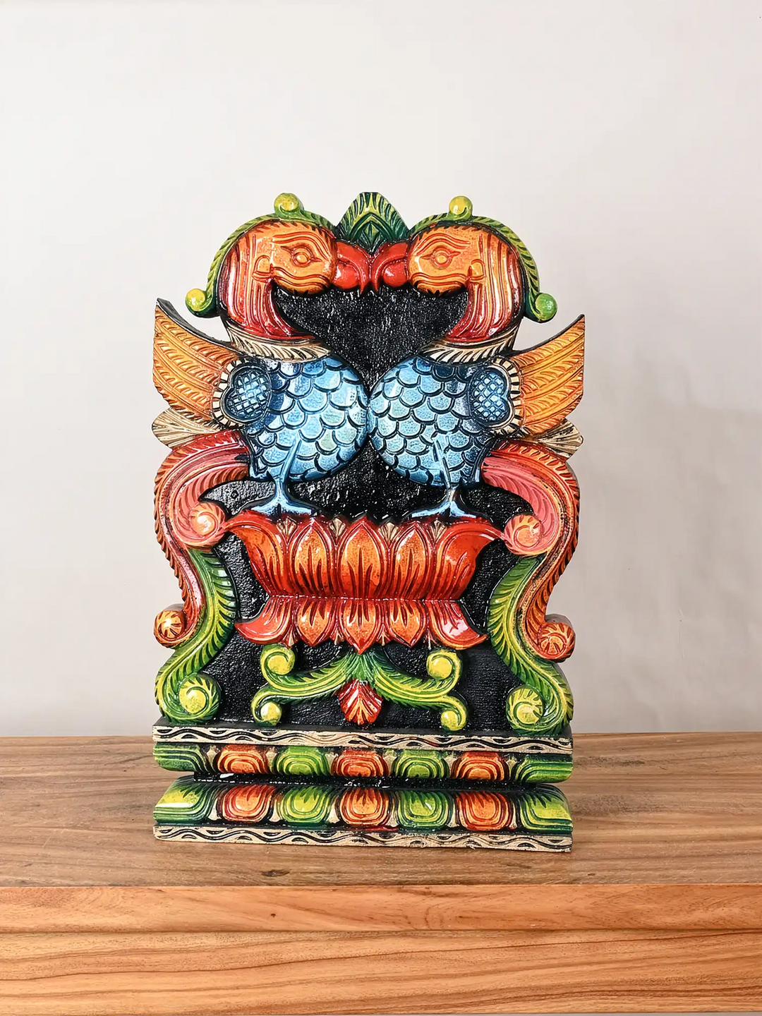 Traditional Twin Annam Wooden Brackets 18"