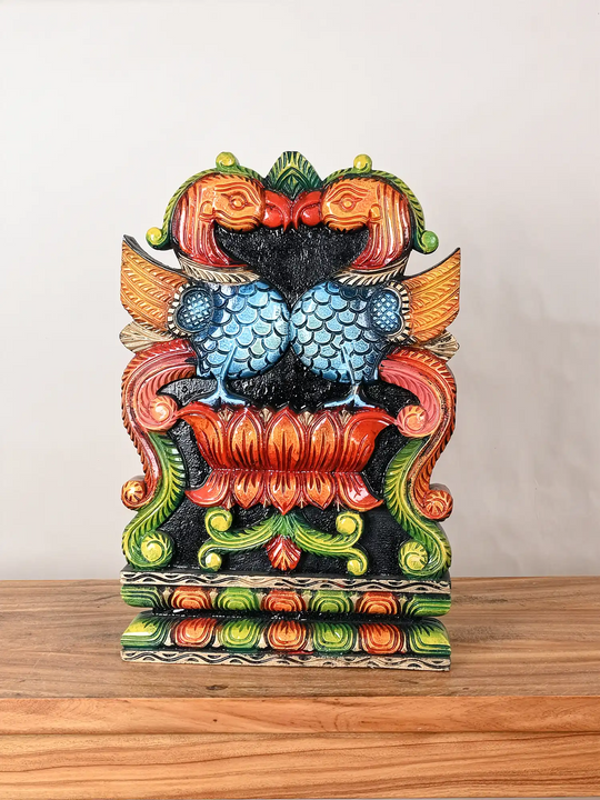 Traditional Twin Annam Wooden Brackets 18"