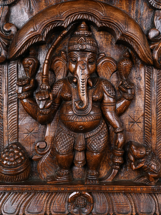 24" temple style vinayaga kavadi wall mount