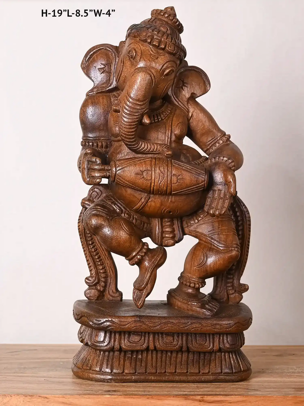 wooden ganesh idol