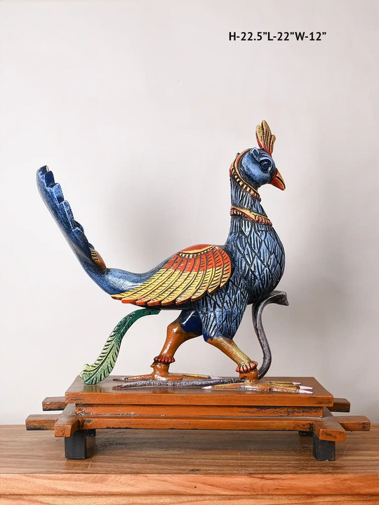 wooden mayil vaganam