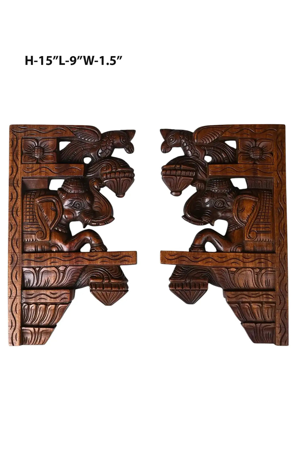 wooden elephant brackets