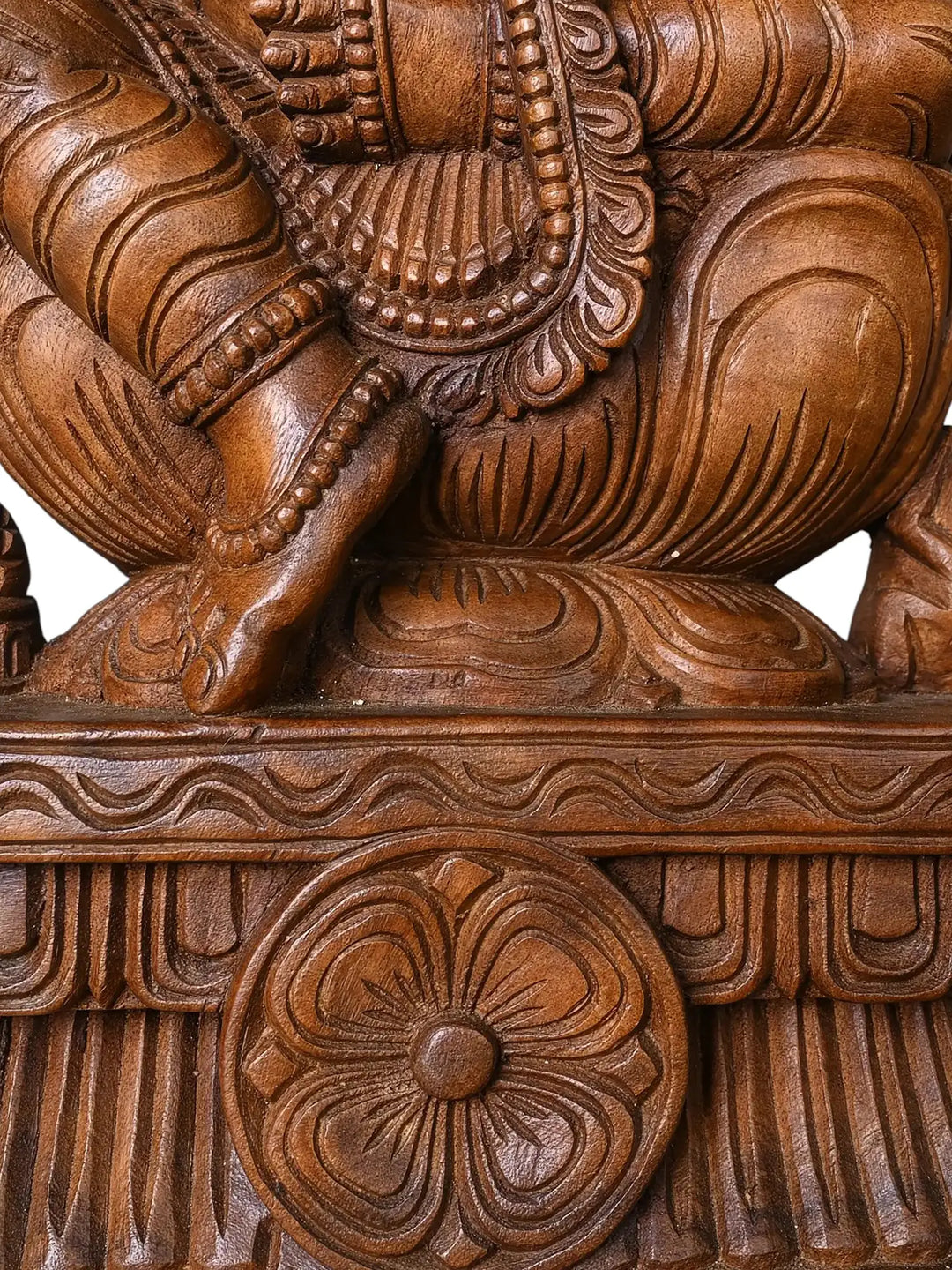 Wooden Statue Of Lord Ganapathi Moorthi 2ft