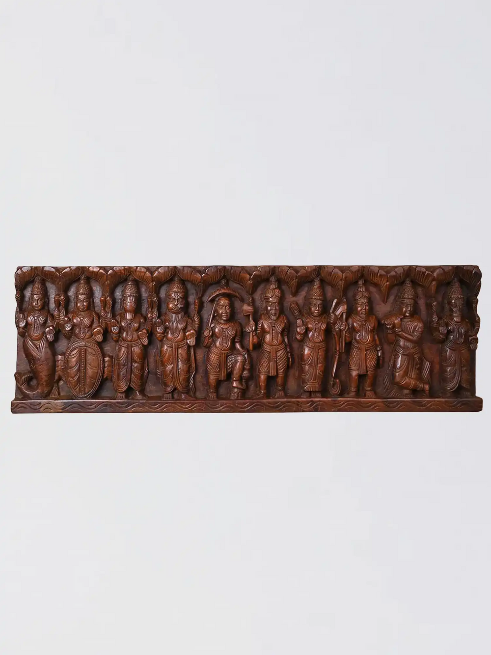 Dashavatara Wooden Wall Panel 37"