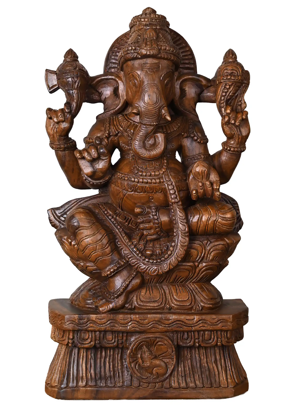 wooden vinayaga statue