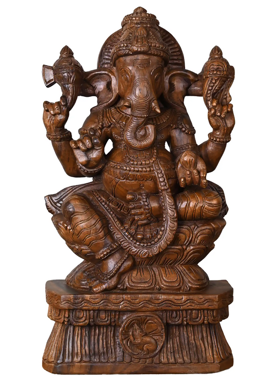 wooden vinayaga statue
