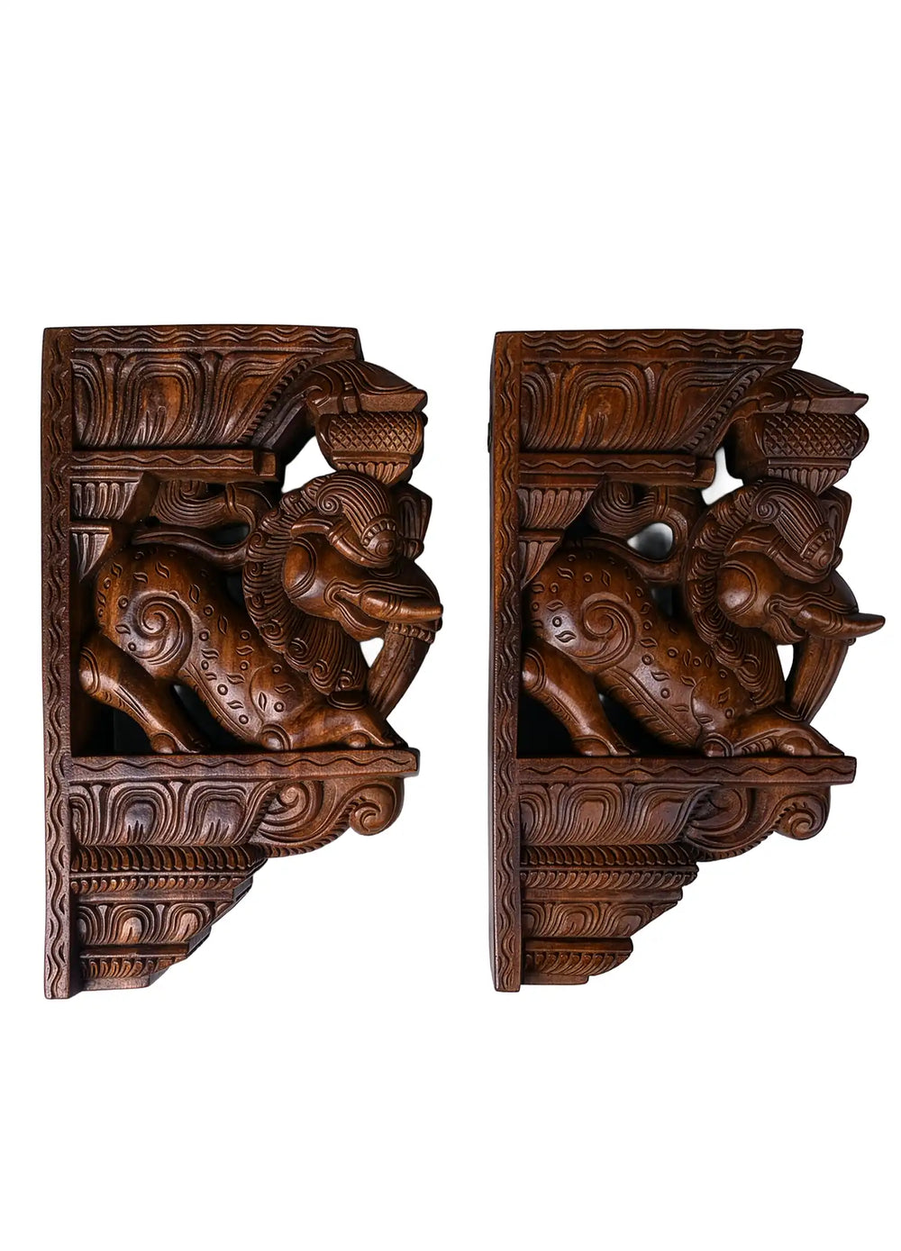 Wooden Yali Pillar Support Bracke