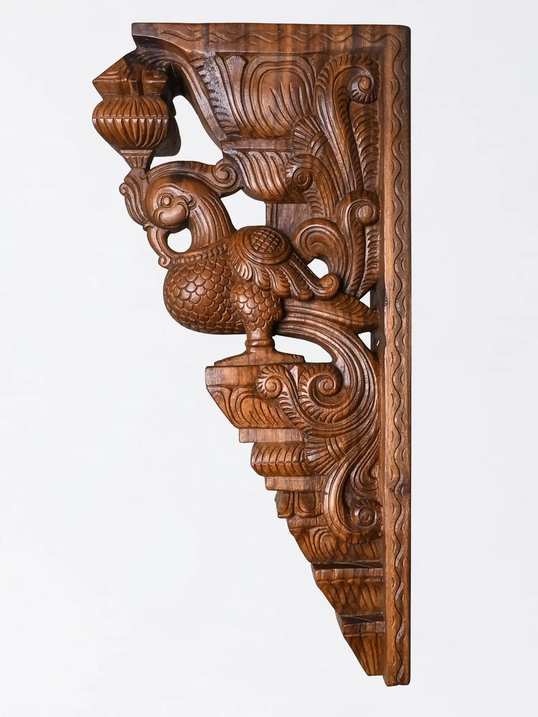 Artistic Wooden Hand crafted Hamsa(Annam) Wall mount Brackets(pair) 24"