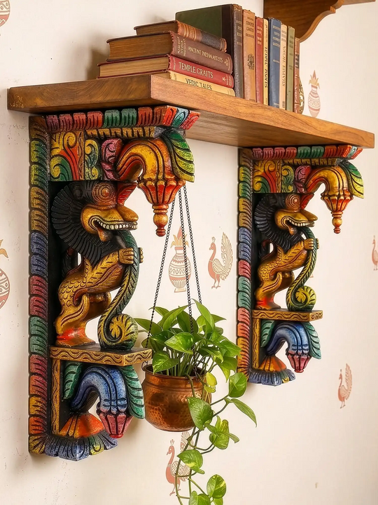  Wooden Yaazi Wall Brackets 18"