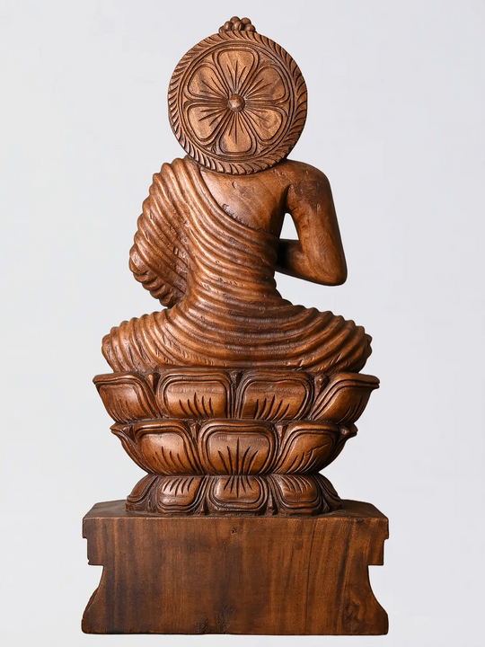 Wooden meditation Buddha idol for gifting
