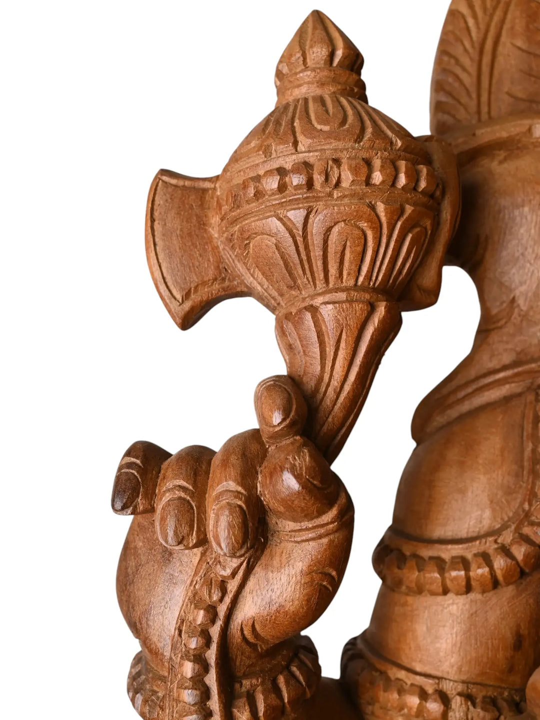 Wooden Ganesha Statue – Hand Carved Ganpati Idol for Home & Pooja.36''