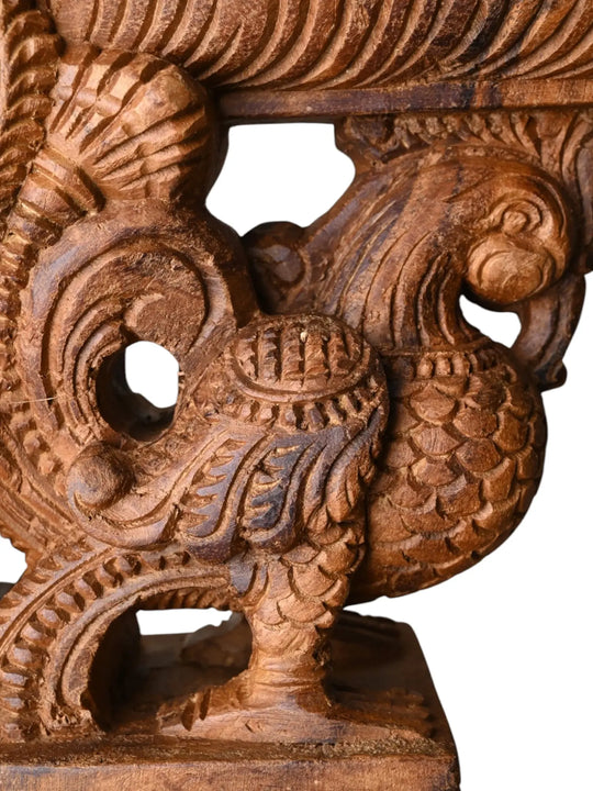 Ethnic elephant wall brackets handcrafted in solid wood
