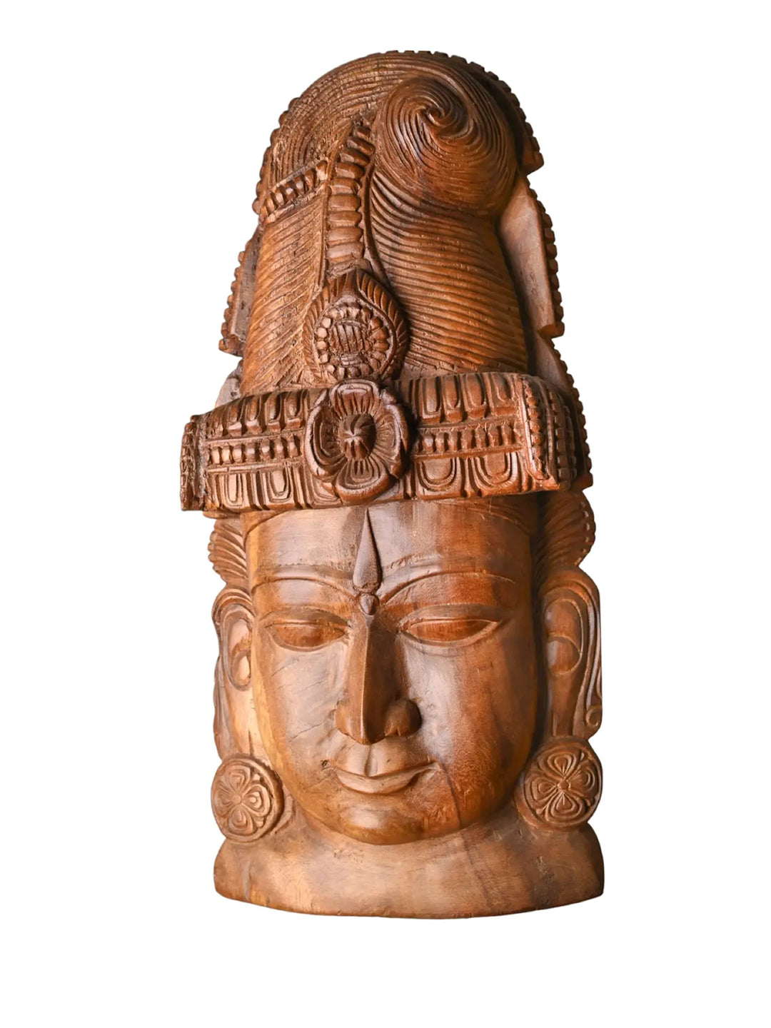 Mahadev Wooden Wall Hanging Art – 24 Inches
