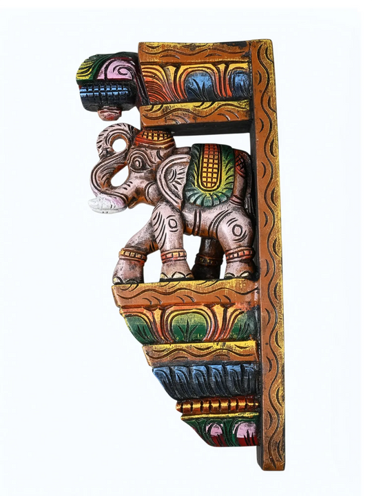 Premium handcrafted elephant corbels wall decor