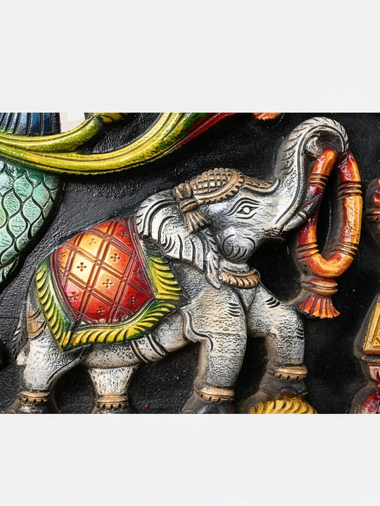 Designer wooden elephant panel for luxury wooden interiors