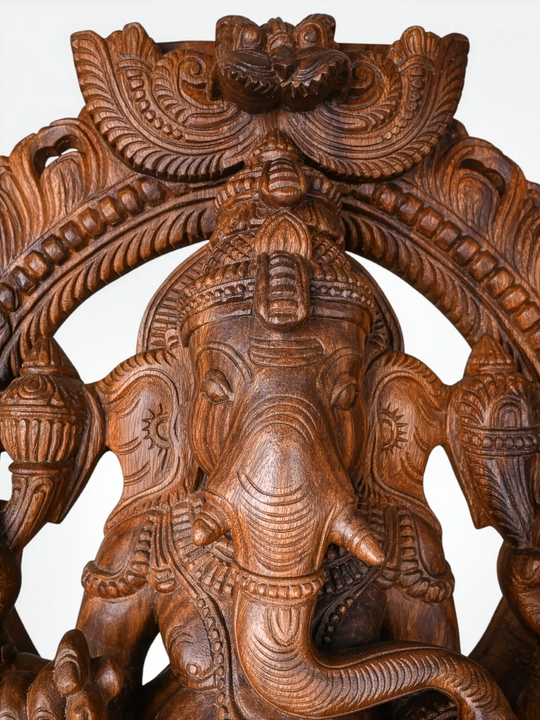 Wooden God Idol Handmade by Skilled Indian Artisans