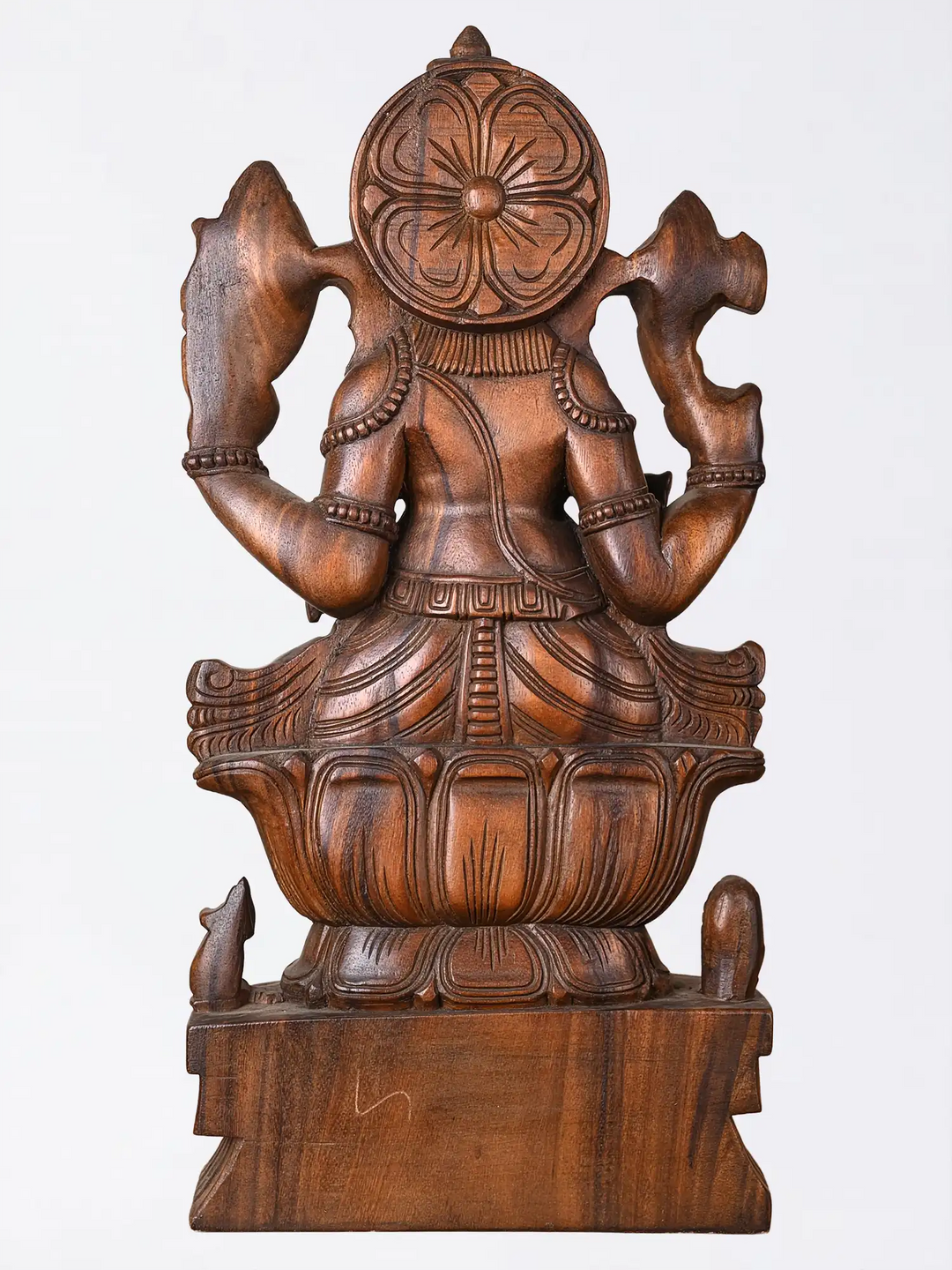 Luxury wooden Ganesh murti for spiritual interiors
