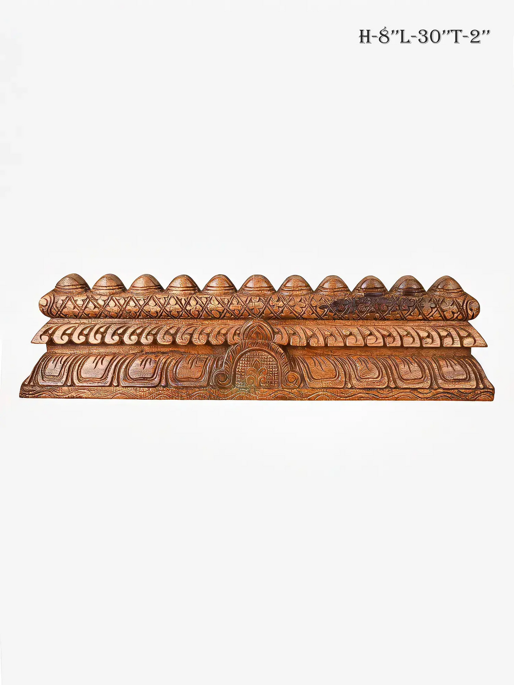 Elegant Pooja Room Wooden Gopuram Wall Decoration