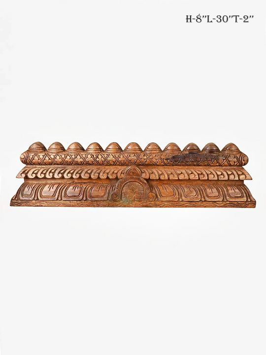 Elegant Pooja Room Wooden Gopuram Wall Decoration