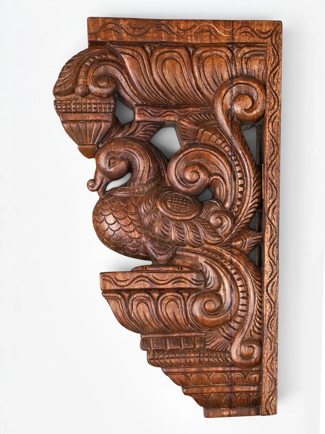 Handcrafted Wooden Annam Bird Wall Bracket