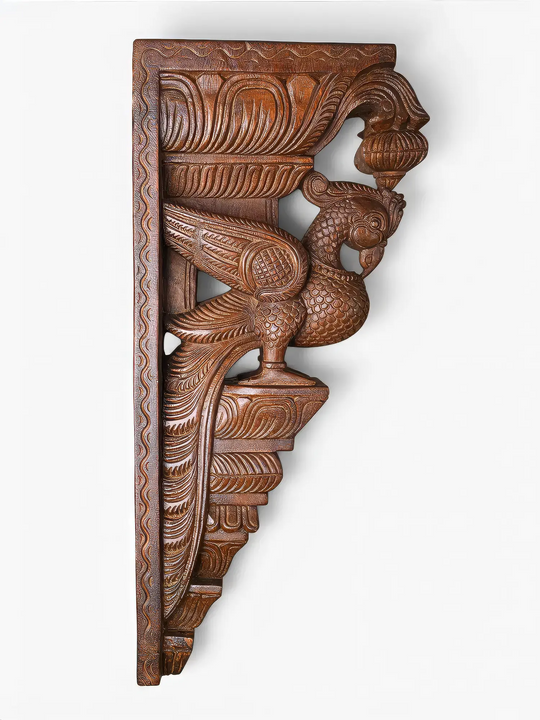 Wooden Peacock Architectural Brackets India
