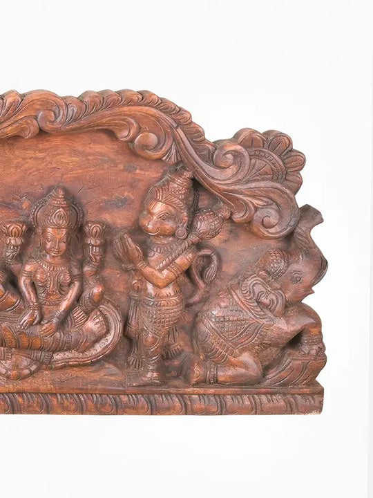 Premium Wooden Vishnu Wall Decor