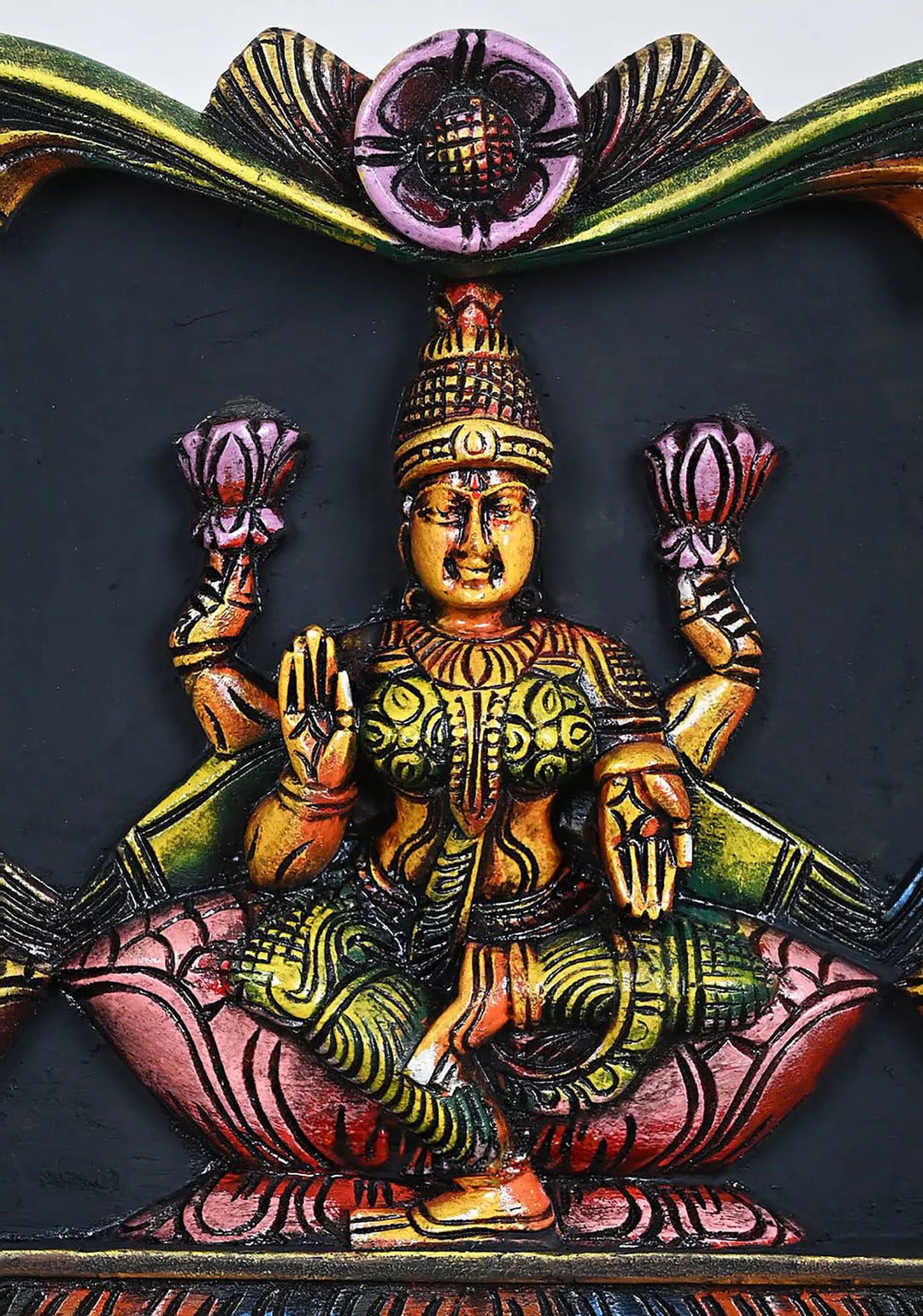 Premium Wooden Religious Wall Decor with Lakshmi