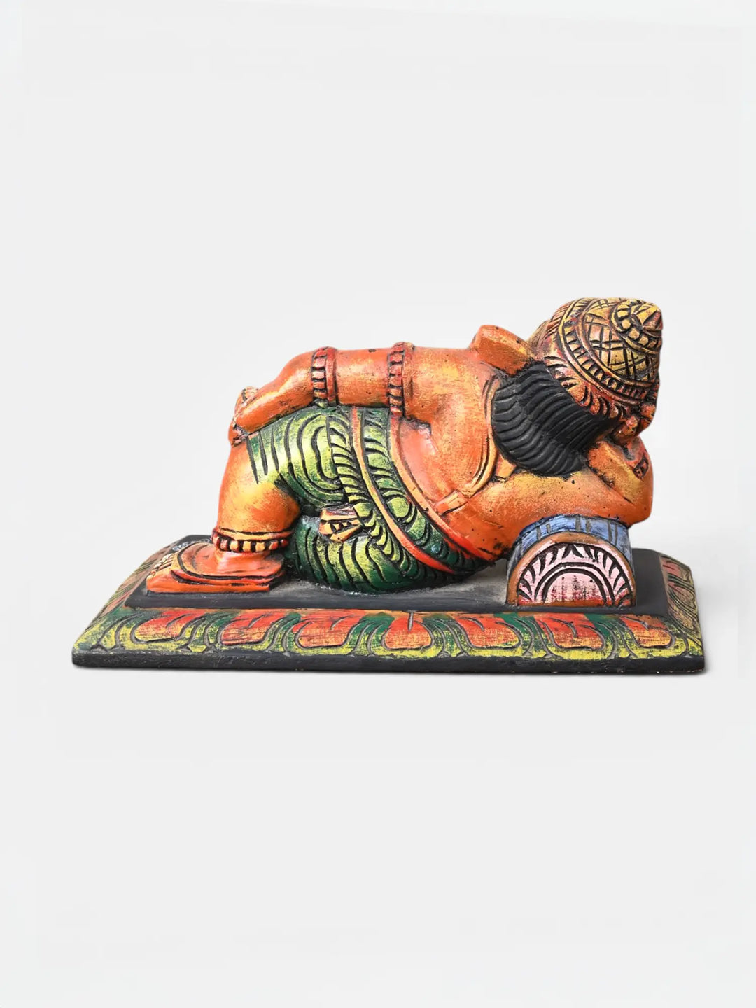Artisan Crafted Ganesha Wooden Wall Sculpture