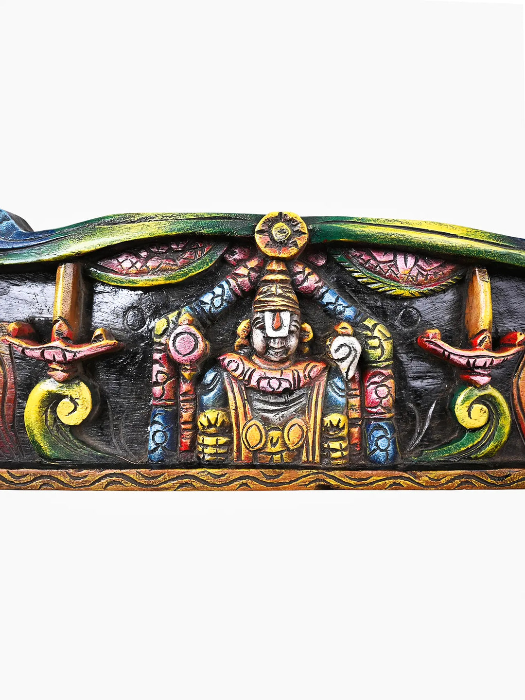 Traditional Indian wooden wall hanging decor
