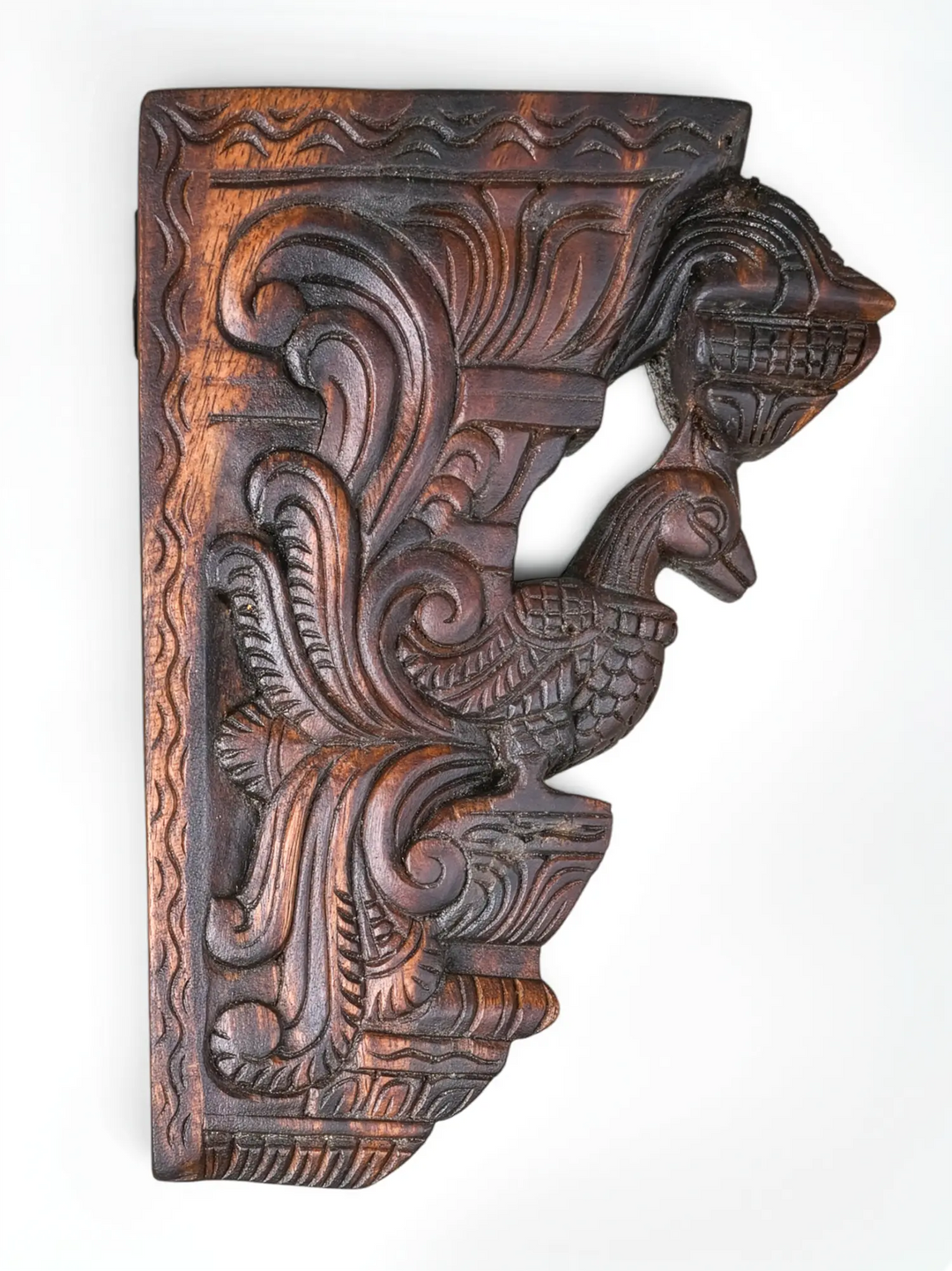 Handmade Hamsa wall brackets crafted from wood