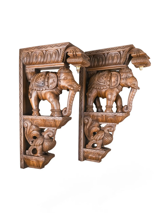  Decorative elephant corbels for pooja room, entrance, living room and luxury home decor.