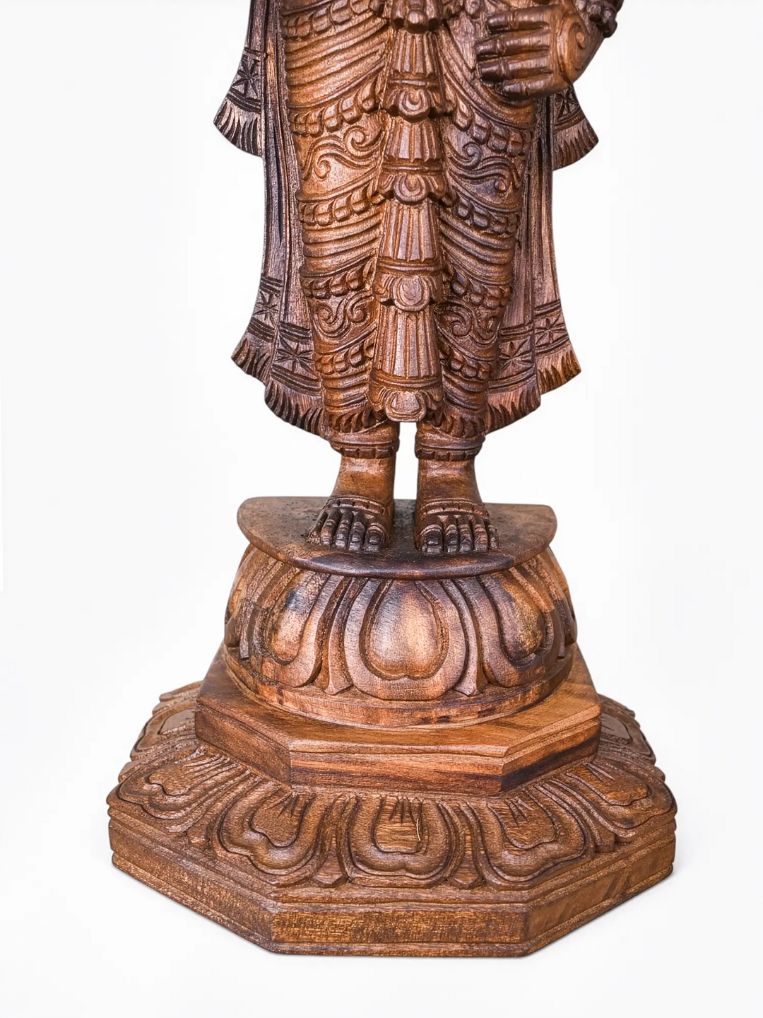 South Indian handcrafted Wooden Venkateswara Swamy statue