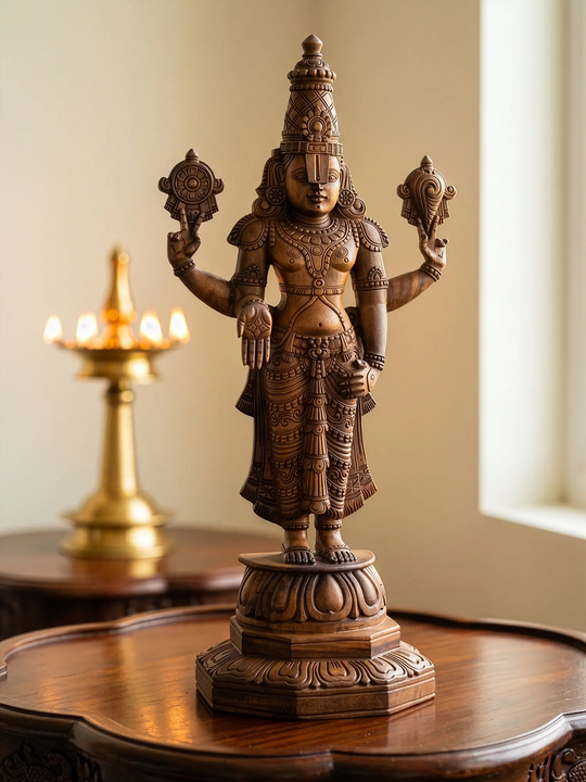 Premium handcrafted Wooden Hindu God statue