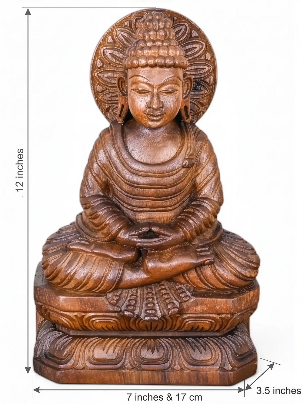 Premium wooden Buddha sculpture for peaceful home decor