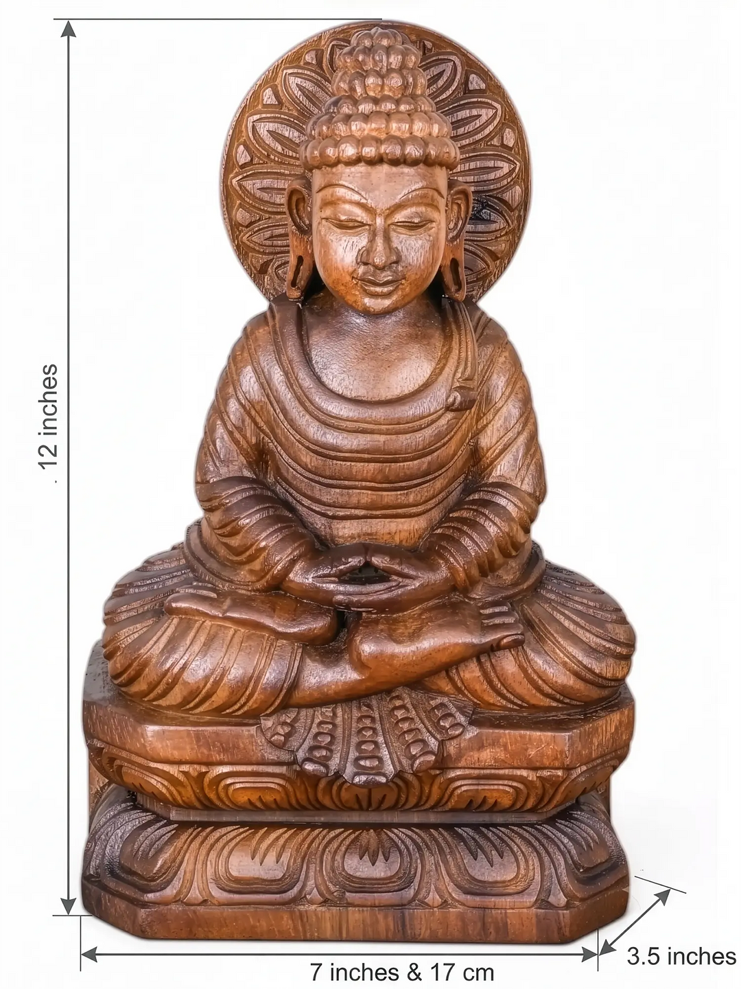 Premium wooden Buddha sculpture for peaceful home decor
