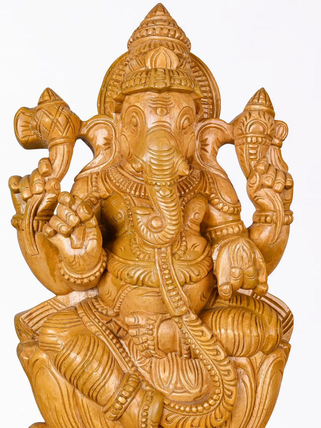 South Indian style Vinayaga wooden statue