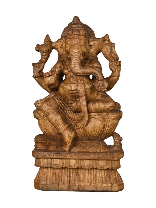 Ganapathi Moorthi wooden idol for worship and gifting